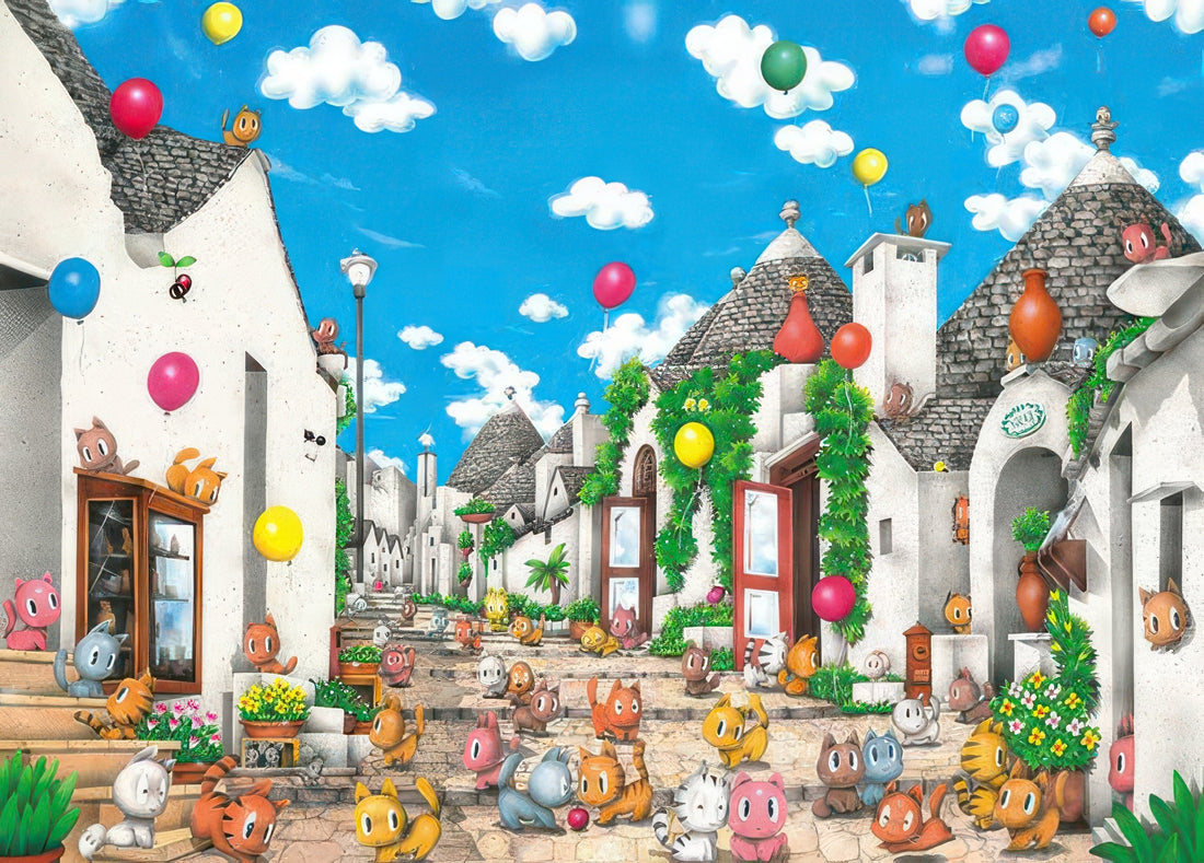 appleone-500-316-alberobello-cats-500-pieces-jigsaw-puzzle