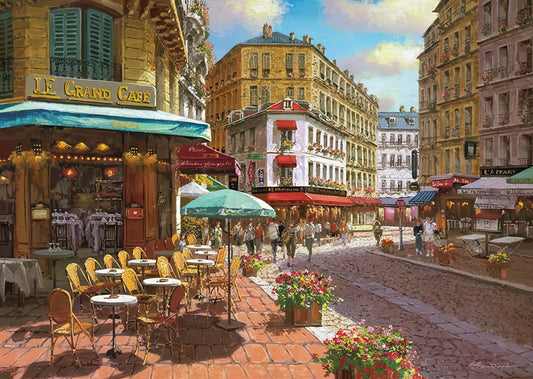 Appleone 500-317　Illustration • Cafe Street in Paris　500 Pieces Jigsaw Puzzle