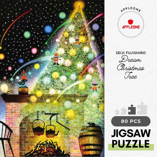 Appleone 5080-309　Illustration • Dream Christmas Tree　80 Pieces Crystal Jigsaw Puzzle