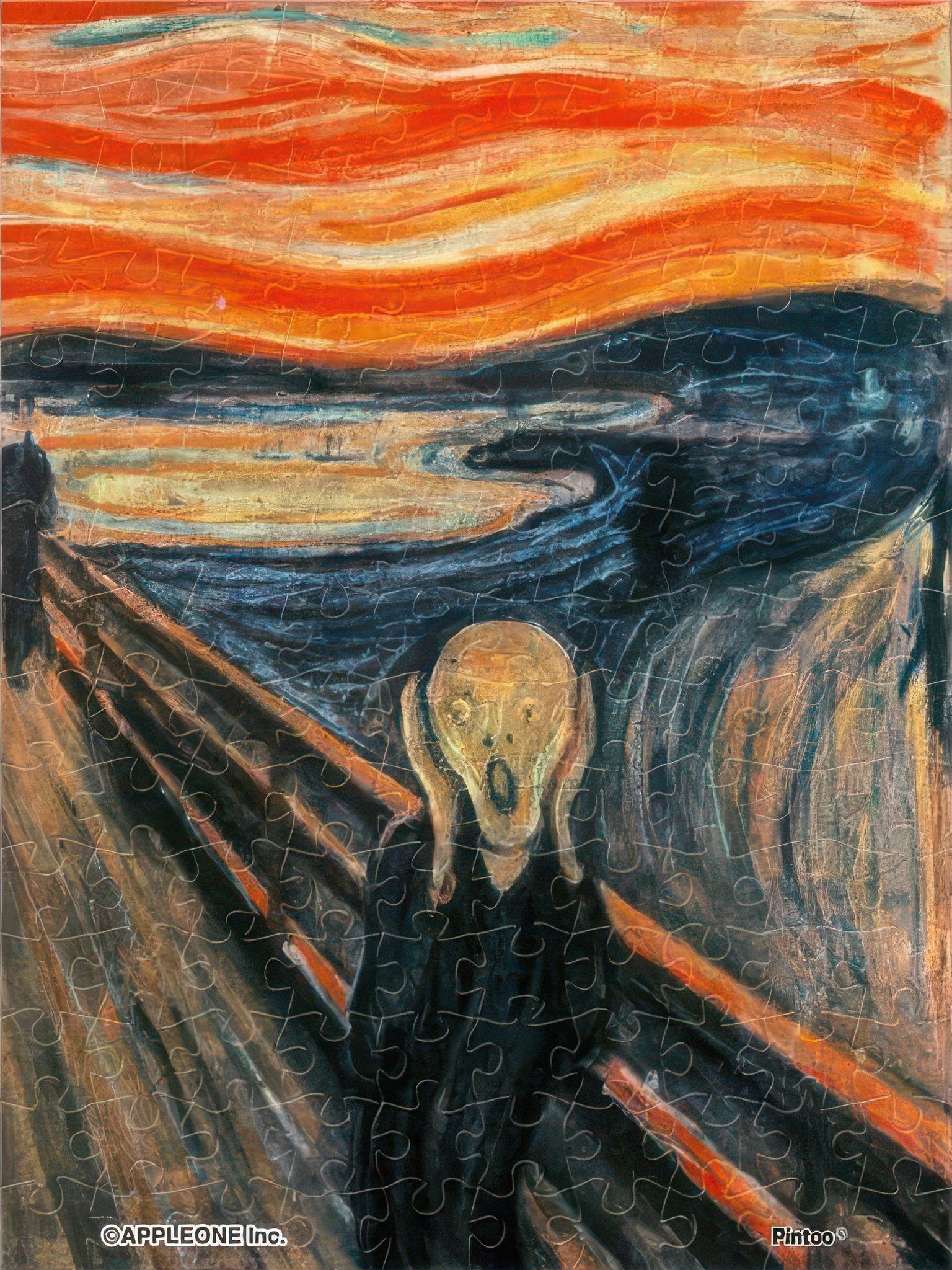 appleone-5150-003-the-scream-150-pieces-puzzle-+-frame-set