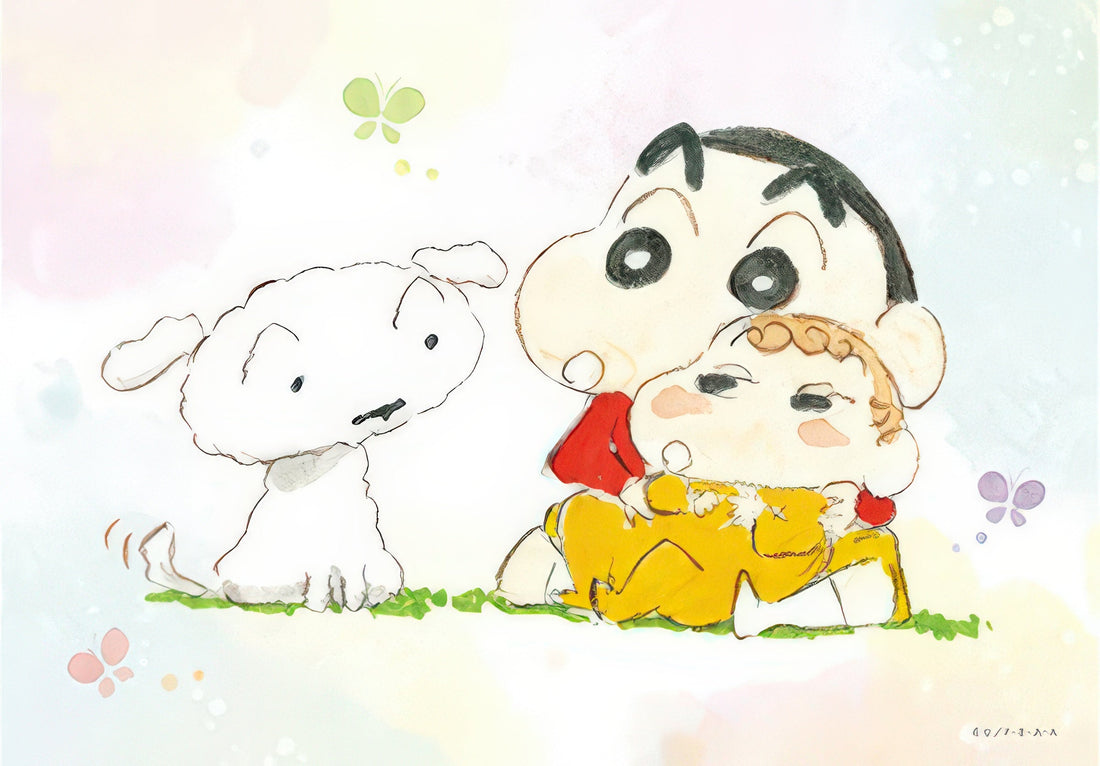 appleone-kyst2890em-shinnosuke,-himawari,-and-shiro-108-pieces-jigsaw-puzzle