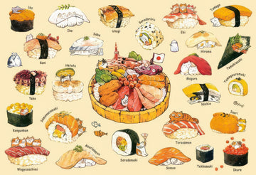 appleone-r300-004-cat-sushi-300-pieces-jigsaw-puzzle