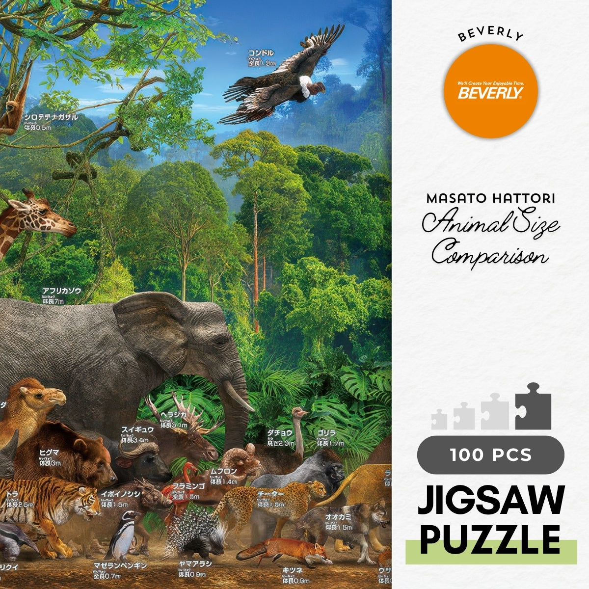 beverly-100-025-animal-size-comparison-100-pieces-jigsaw-puzzle