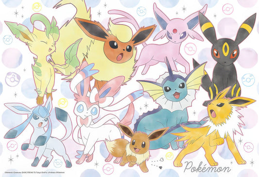 Beverly 100-061　Pokemon Soft Color Eevee Friends　100 Pieces Jigsaw Puzzle