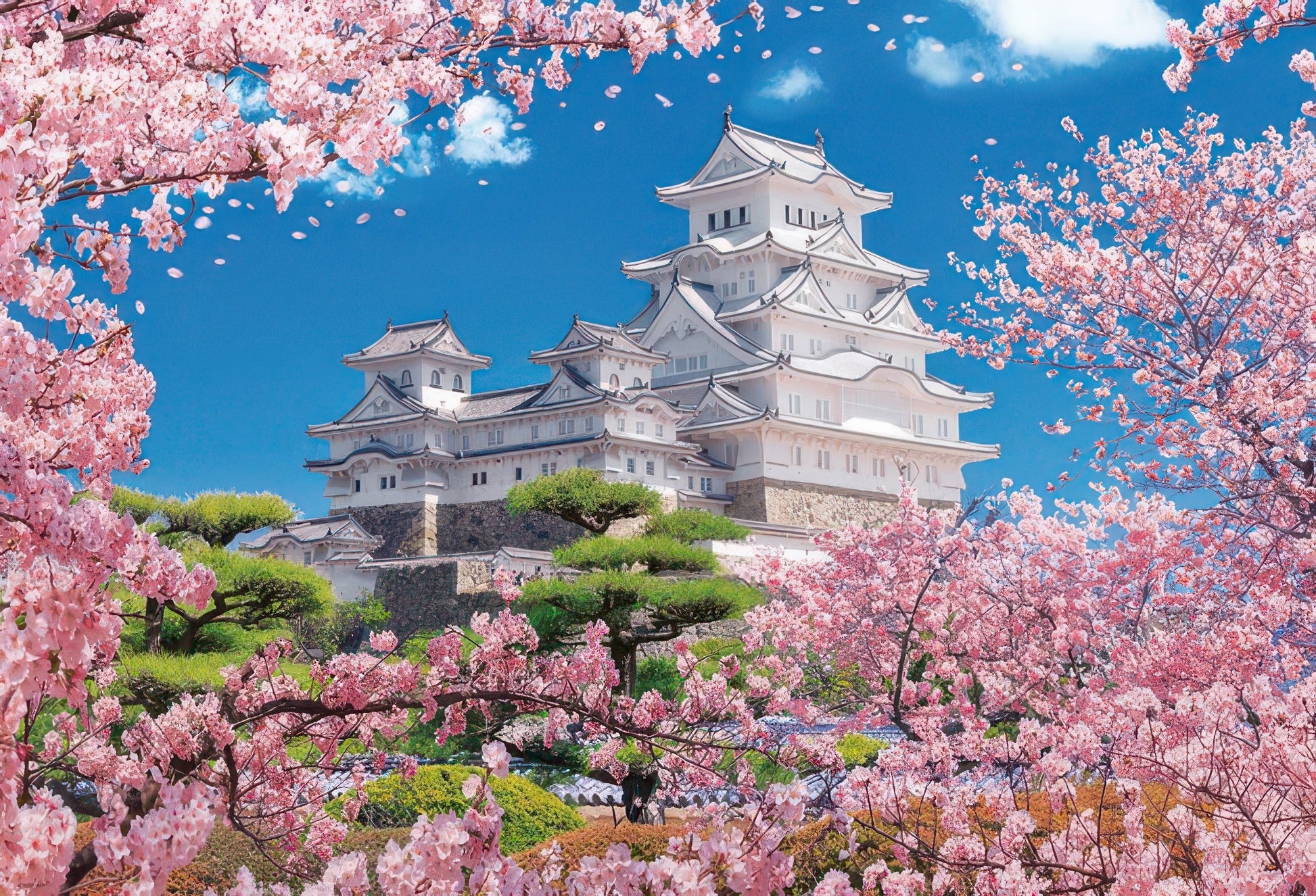 beverly-1000-013-scenery-sakura-style-himeji-castle-1000-pieces-jigsaw-puzzle