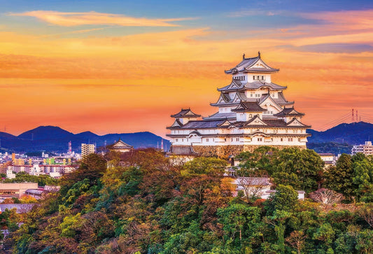 Beverly 1000-022　Scenery • Sunset at Himeji Castle　1000 Pieces Jigsaw Puzzle