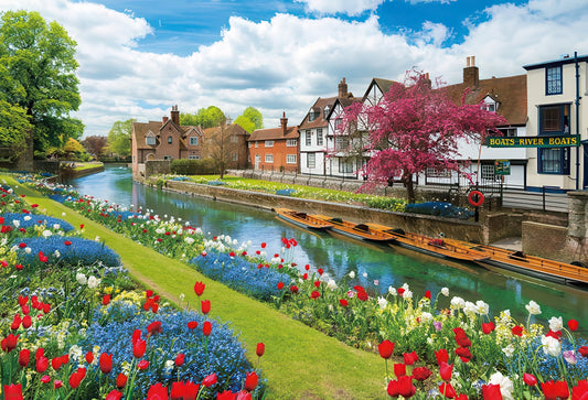 Beverly 1000-053　Scenery • Canterbury Flower Lane, England　1000 Pieces Jigsaw Puzzle