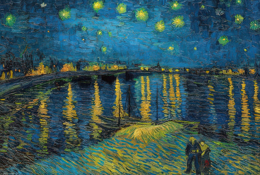 Beverly 1000-075　Fine Art • Starry Night On The Rhone　1000 Pieces Jigsaw Puzzle