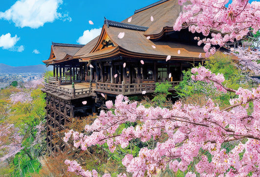 Beverly 1000-081　Scenery • Cherry Blossoms at Kiyomizu-dera Temple　1000 Pieces Jigsaw Puzzle