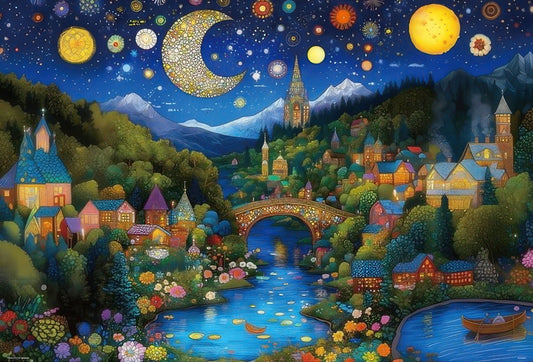 Beverly 1000-086　A Night World Full Of Peace And Magic　1000 Pieces Jigsaw Puzzle