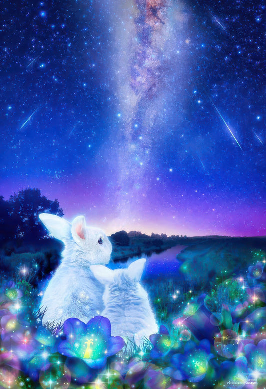 Beverly 1000M-001　Animal • Rabbit Awaiting the Stars　1000 Pieces Jigsaw Puzzle