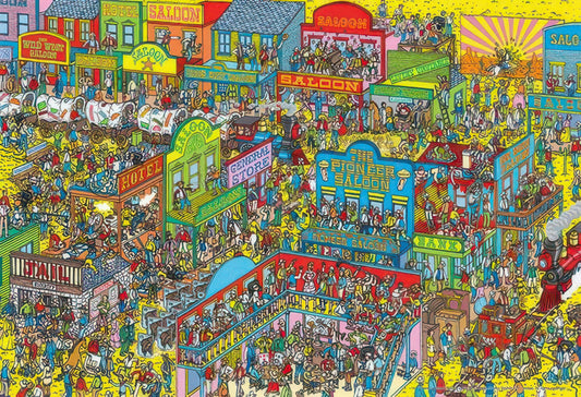 Beverly 1000M-010　Where's Wally • Dangerous Wild West　1000 Pieces Jigsaw Puzzle