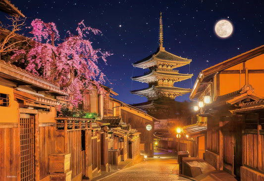 Beverly 1000M-012　Scenery • Yasaka Tower on a Moonlit Night　1000 Pieces Jigsaw Puzzle