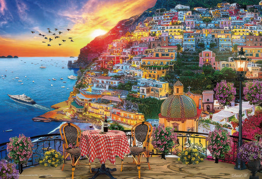 Beverly 1000M-017　Illustration • Twilight Over Amalfi　1000 Pieces Jigsaw Puzzle