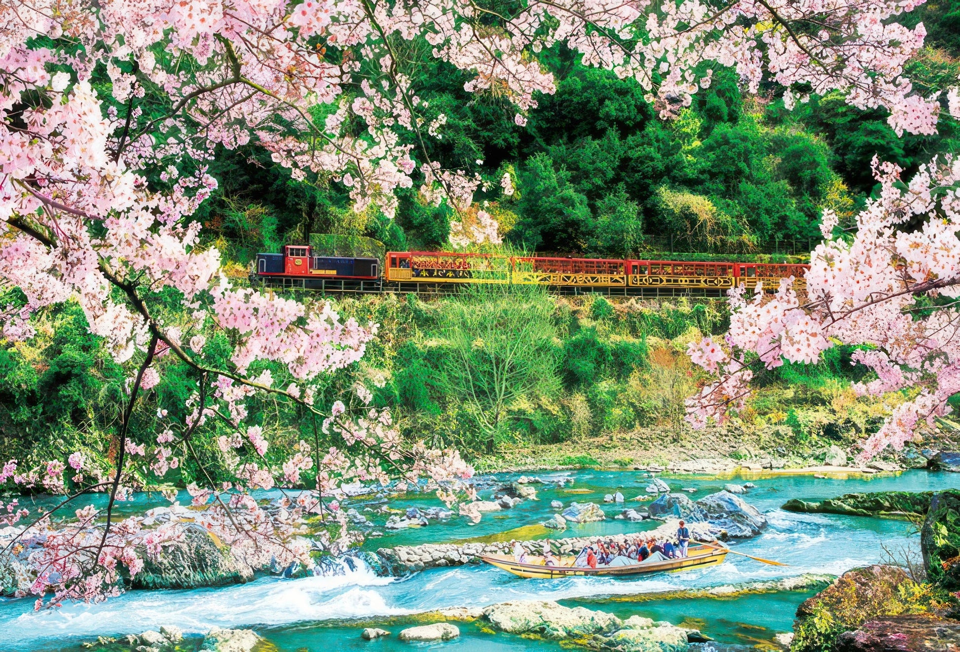 beverly-300-007-scenery-hozukyo-gorge-and-sakura-300-pieces-jigsaw-puzzle