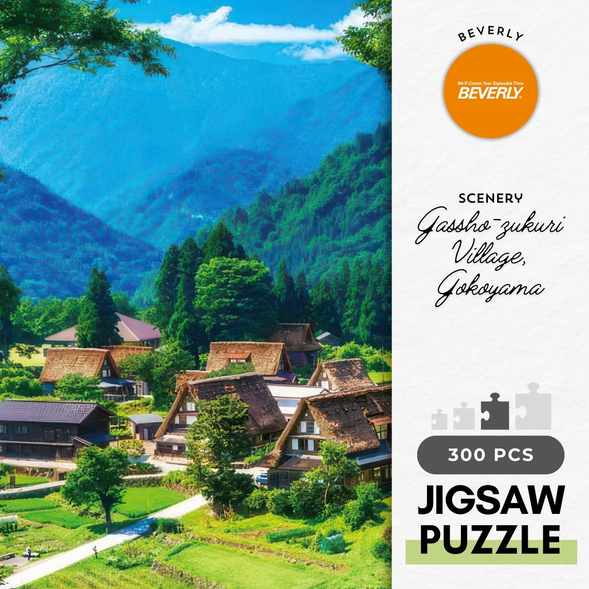 beverly-300-016-scenery-gassho-zukuri-village-gokoyama-300-pieces-jigsaw-puzzle