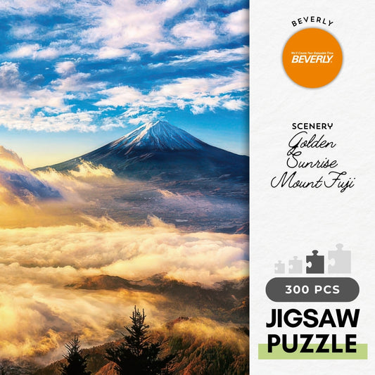 Beverly 300-017　Scenery • Golden Sunrise Mount Fuji　300 Pieces Jigsaw Puzzle