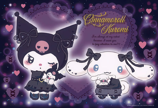 Beverly 300-022　Cinnamoroll, Kuromi • Lovey Friends　300 Pieces Jigsaw Puzzle