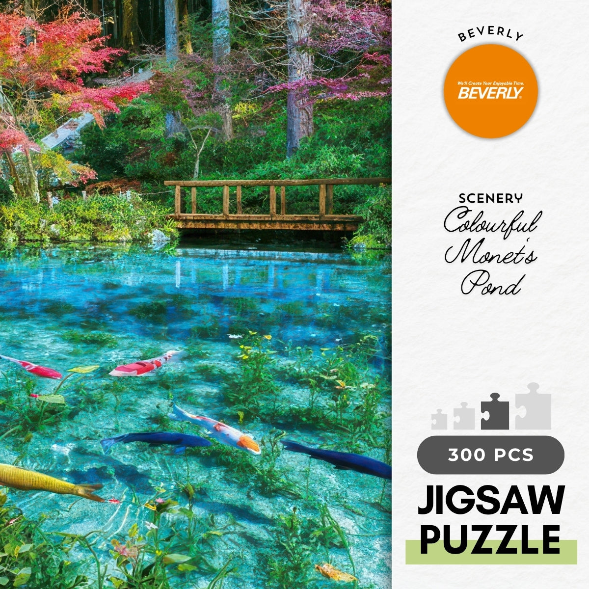 beverly-300-025-scenery-colourful-monet-s-pond-300-pieces-jigsaw-puzzle