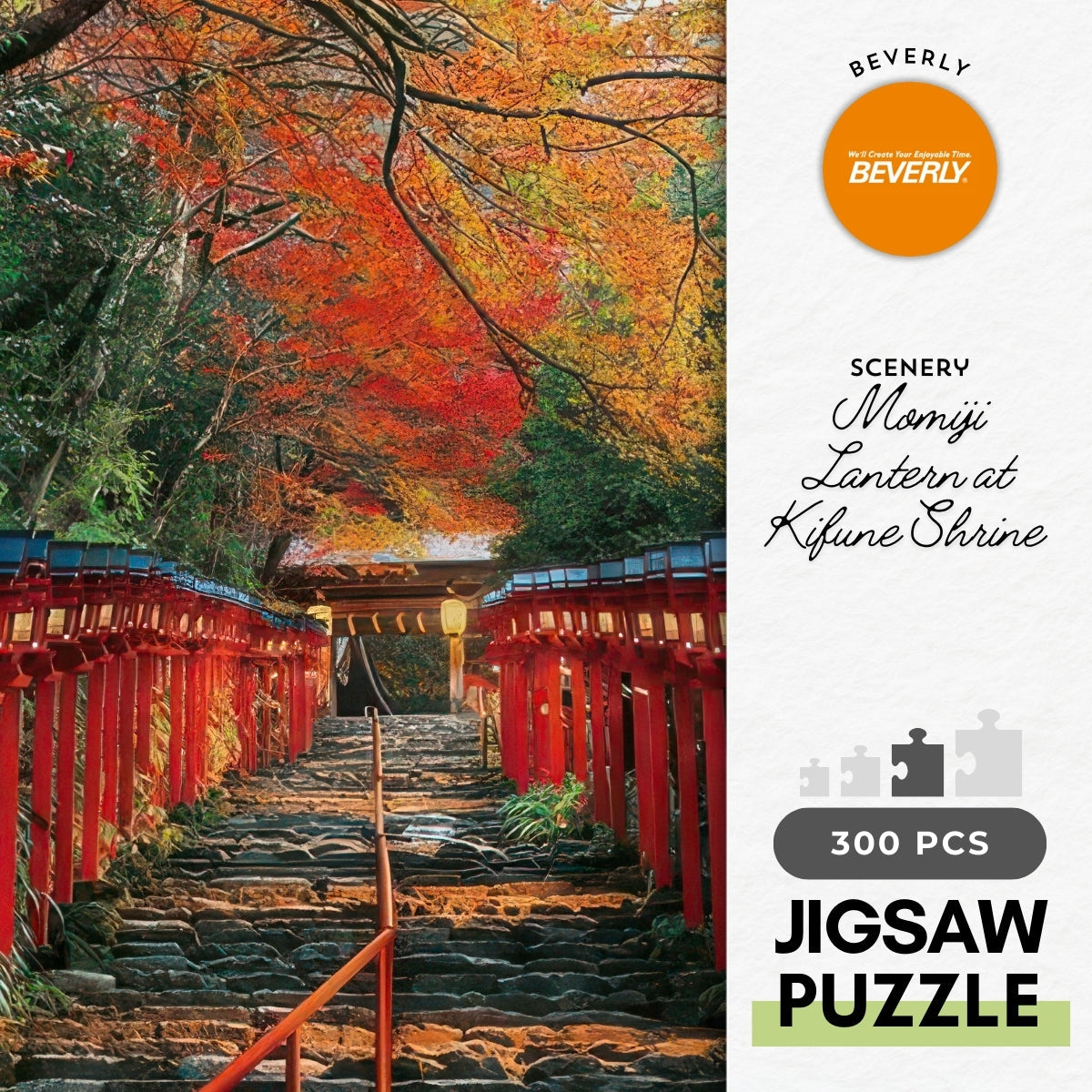 beverly-300-037-scenery-momiji-lantern-at-kifune-shrine-300-pieces-jigsaw-puzzle