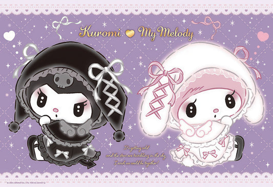 Beverly 300-053　Kuromi, My Melody • Moonlit Angel Code　300 Pieces Jigsaw Puzzle