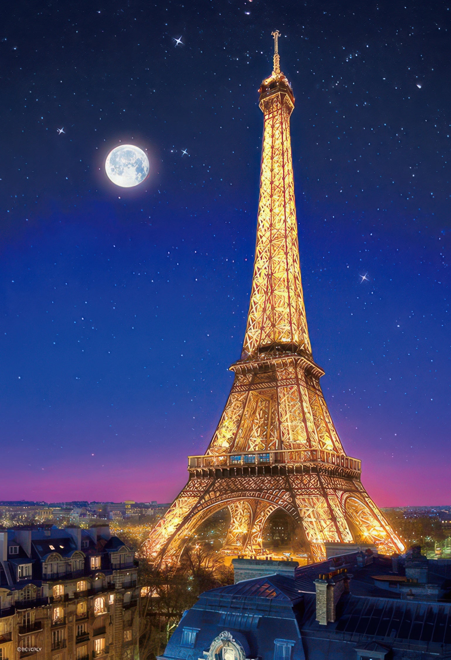 beverly-300-081-scenery-eiffel-tower-sparkling-at-night-paris-300-pieces-jigsaw-puzzle