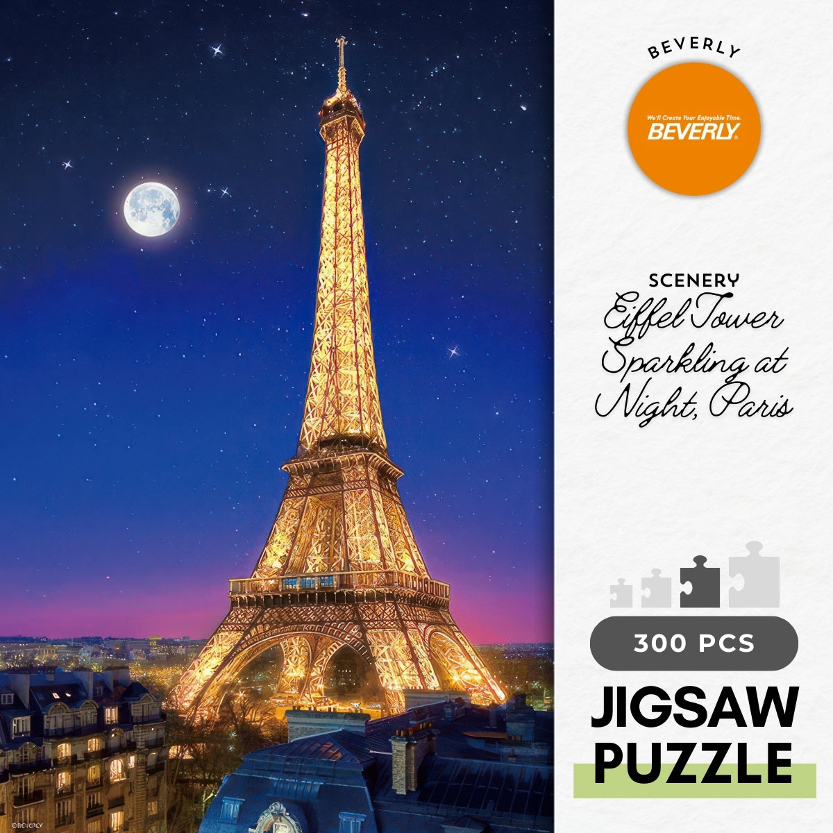 beverly-300-081-scenery-eiffel-tower-sparkling-at-night-paris-300-pieces-jigsaw-puzzle