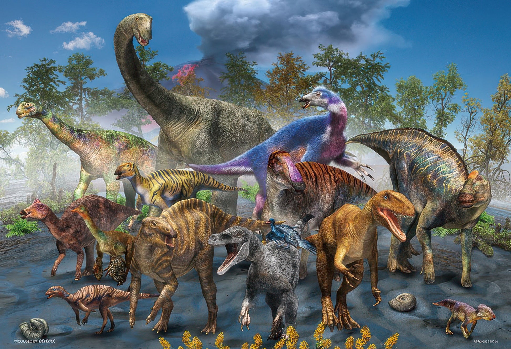 beverly-300-086-dinosaurs-unearthed-in-japan-300-pieces-jigsaw-puzzle