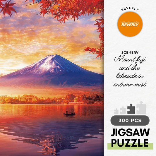 Beverly 300-107　Scenery • Mount Fuji and the Lakeside in Autumn Mist　300 Pieces Jigsaw Puzzle