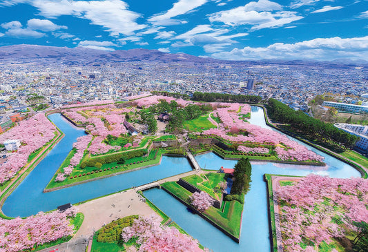 Beverly 300-126　Scenery • Goryokaku With Cherry Blossoms　300 Pieces Jigsaw Puzzle