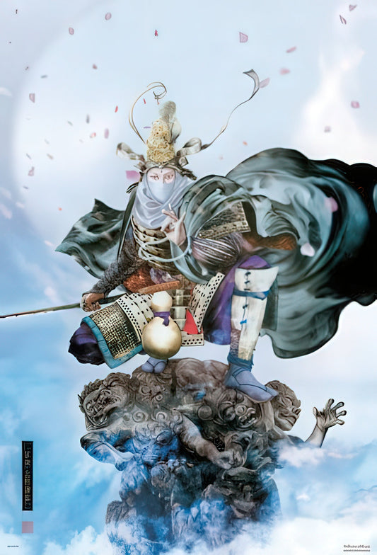 Beverly 31-348　Illustration • War God, Uesugi Kenshin　1000 Pieces Jigsaw Puzzle