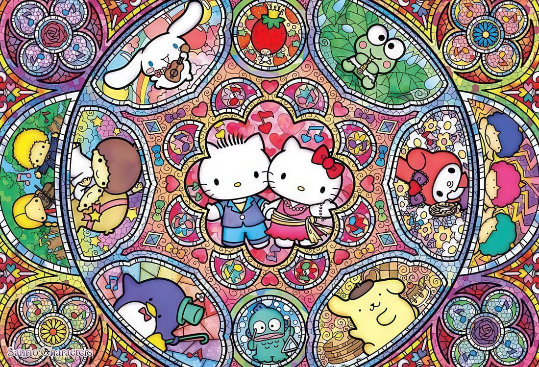 beverly-31-396-sanrio-stained-glass-musical-1000-pieces-jigsaw-puzzle