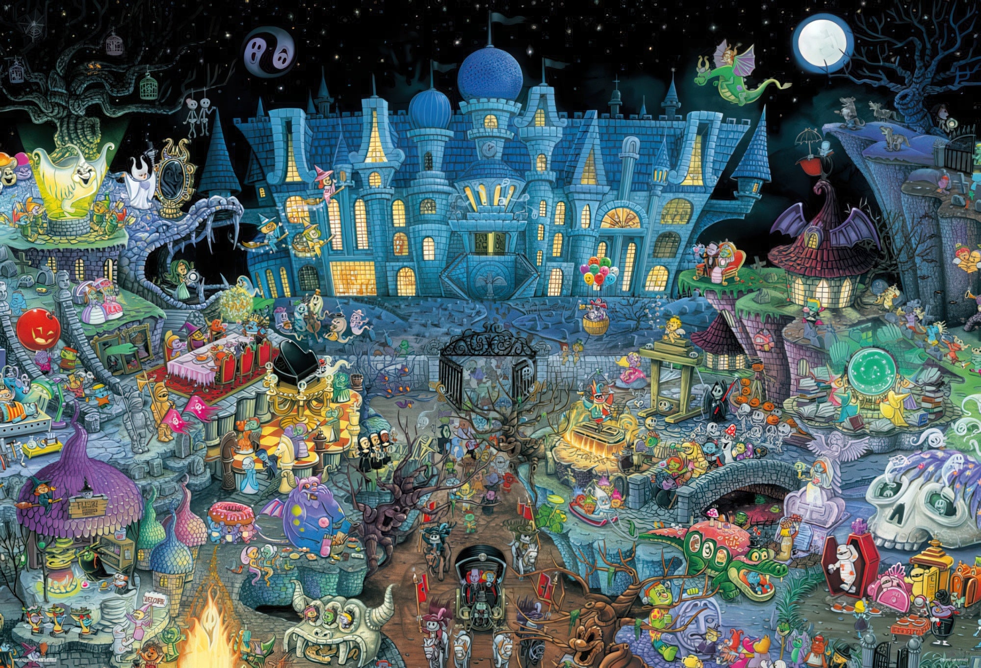 beverly-31-427-illustration-haunted-party-1000-pieces-jigsaw-puzzle