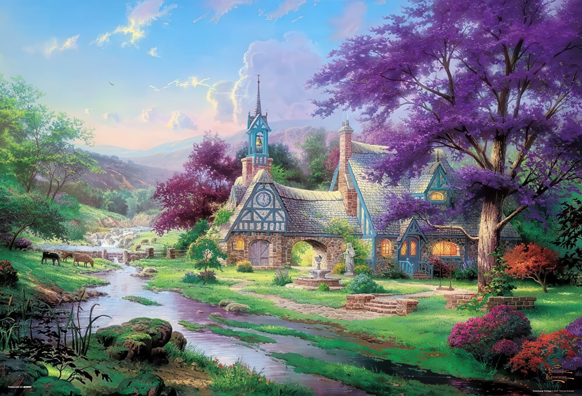 beverly-31-448-illustration-clocktower-cottage-1000-pieces-jigsaw-puzzle