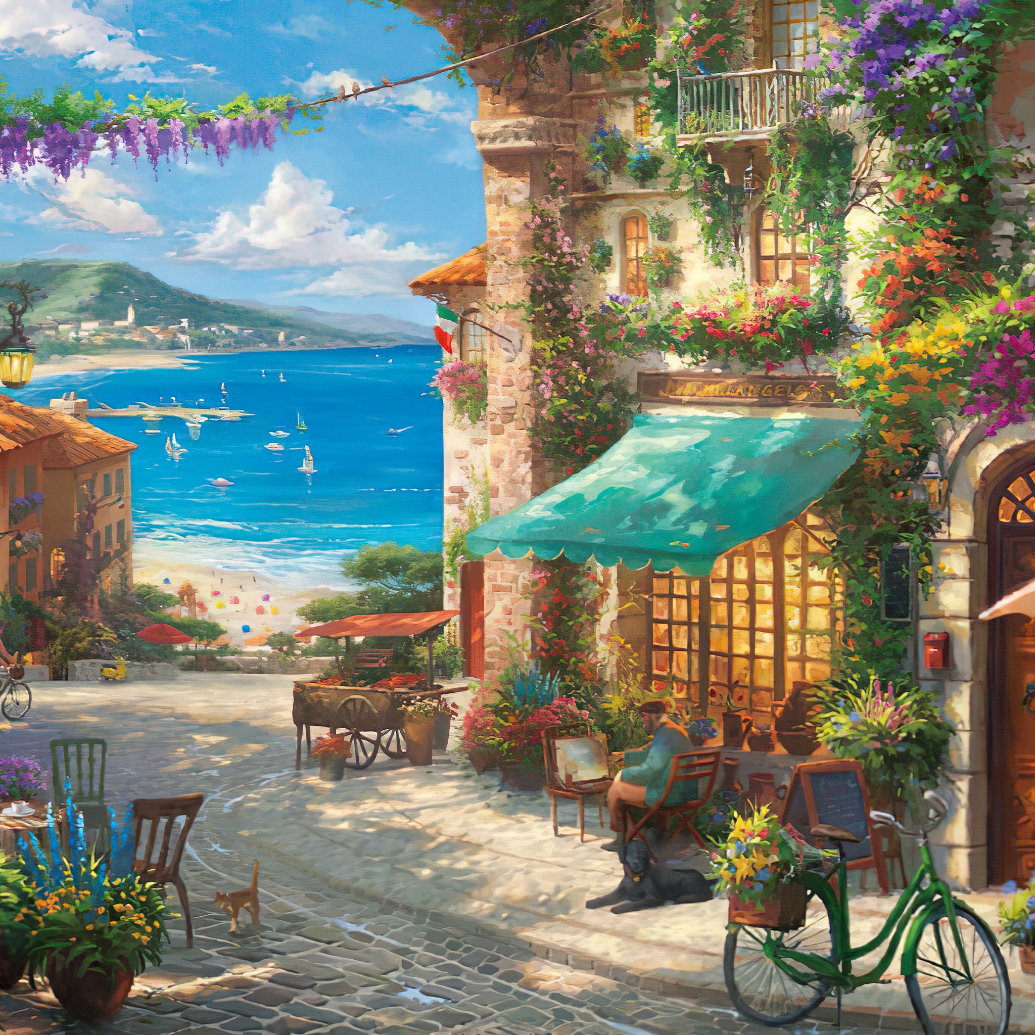Beverly • Thomas Kinkade • Italian Café　1000 PCS　Jigsaw Puzzle