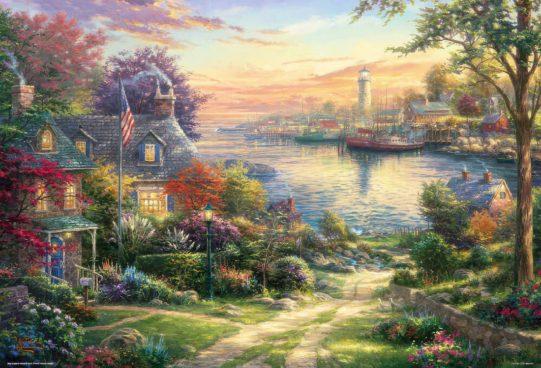 beverly-31-491-illustration-new-england-harbor-1000-pieces-jigsaw-puzzle