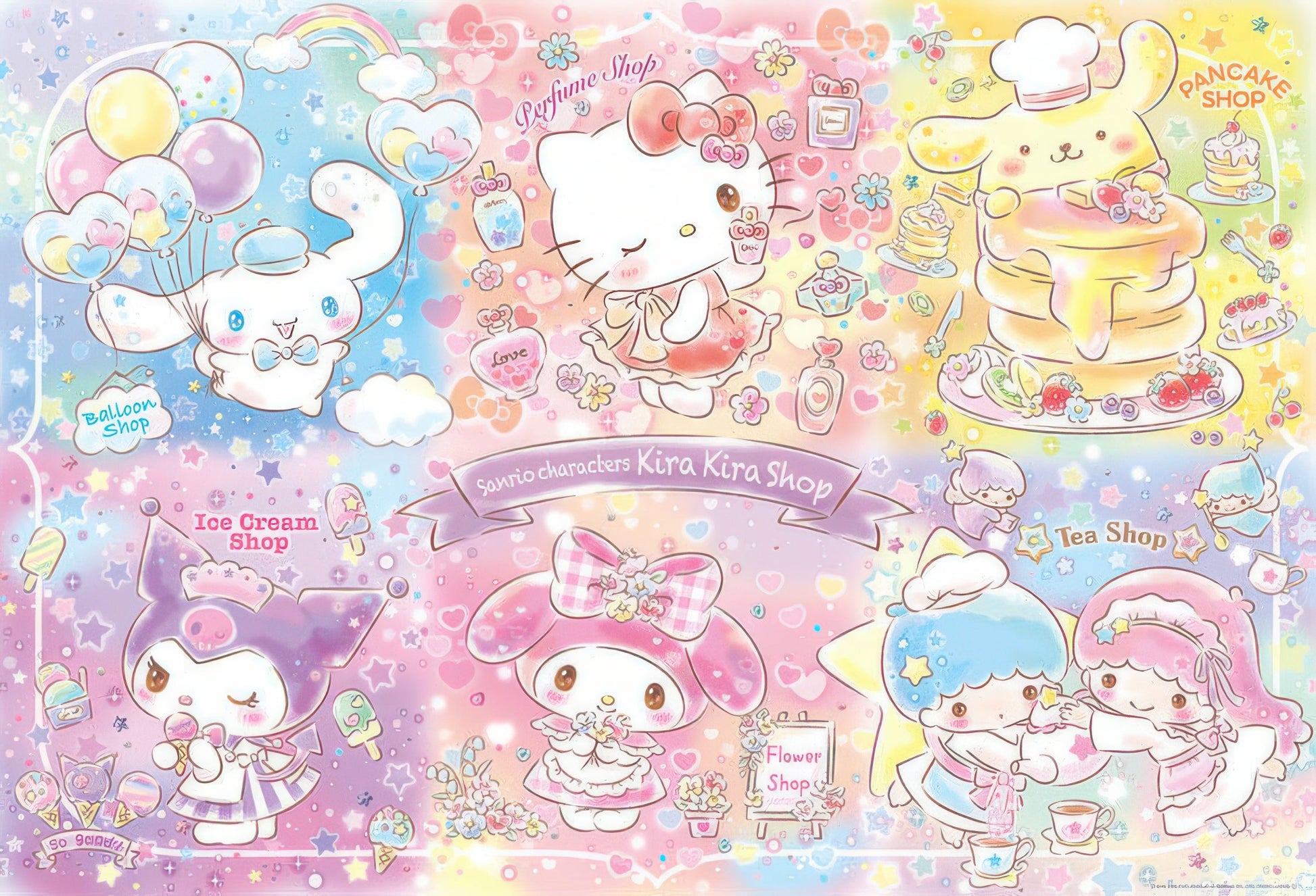 beverly-31-498-sanrio-characters-sparkling-shop-1000-pieces-jigsaw-puzzle