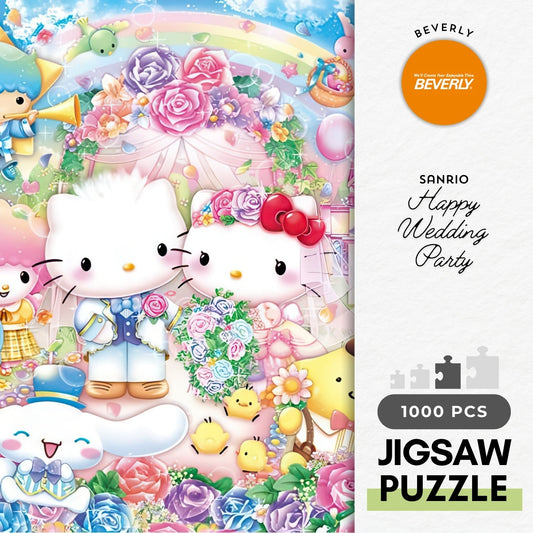 Beverly 31-519　Hello Kitty • Happy Wedding Party　1000 Pieces Jigsaw Puzzle