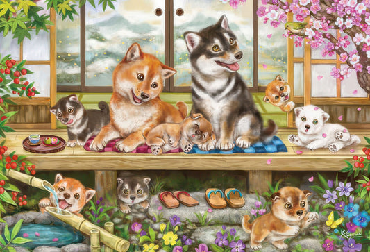 Beverly 31-525　Animal • Shiba's Porch Time　1000 Pieces Jigsaw Puzzle