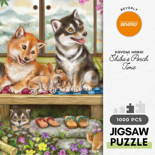 Beverly 31-525　Animal • Shiba's Porch Time　1000 Pieces Jigsaw Puzzle