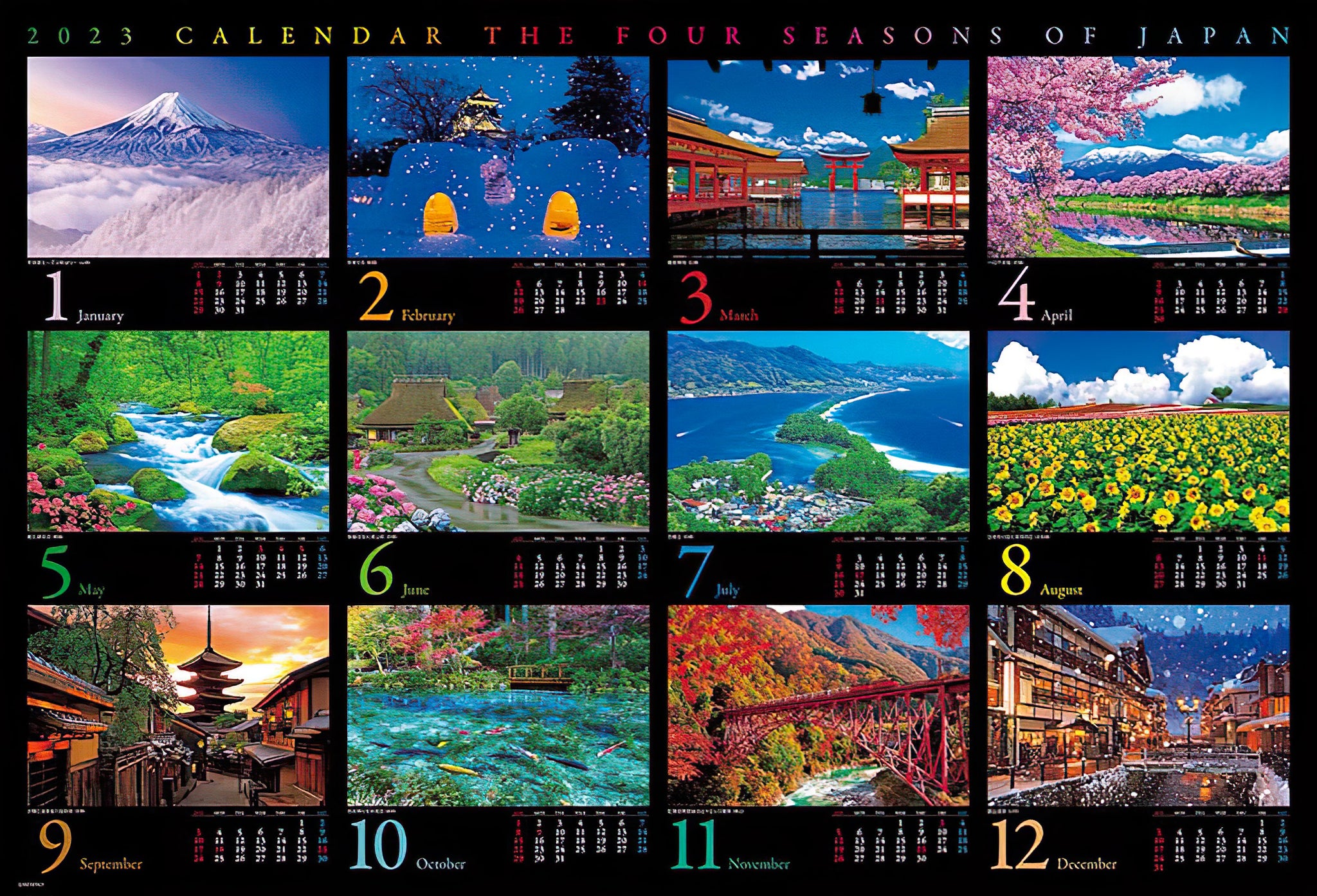 Beverly • Scenery • Calendar 2023 / Japan Travel　1000 PCS　Jigsaw Puzzle