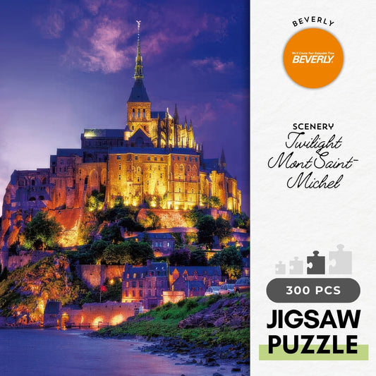 Beverly 33-093　Scenery • Twilight Mont Saint-Michel　300 Pieces Jigsaw Puzzle