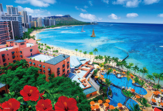 Beverly 33-103　Scenery • Shining Waikiki Beach　300 Pieces Jigsaw Puzzle