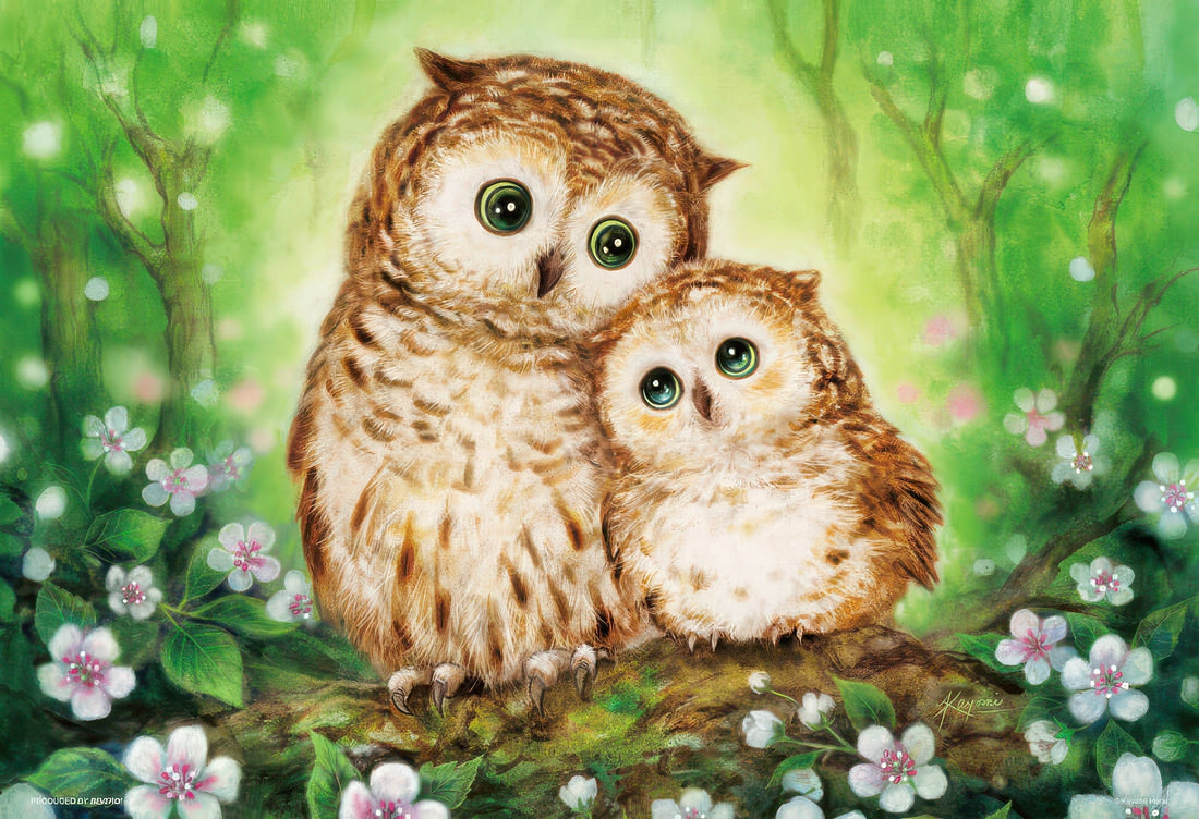 beverly-33-109-animal-owls-in-green-forest-300-pieces-jigsaw-puzzle