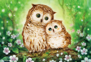 Beverly • Kayomi Harai • Owls in Green Forest　300 PCS　Jigsaw Puzzle