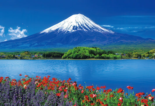 Beverly 33-113　Scenery • Mount Fuji and Flowery Lakeside　300 Pieces Jigsaw Puzzle