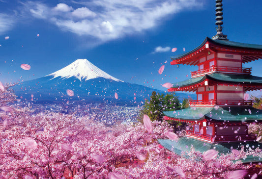 Beverly 33-126　Scenery • Mount Fuji and the Chureito Pagoda　300 Pieces Jigsaw Puzzle