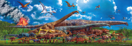 Beverly 33-167　Dinosaur Size Chart　300 Pieces Jigsaw Puzzle