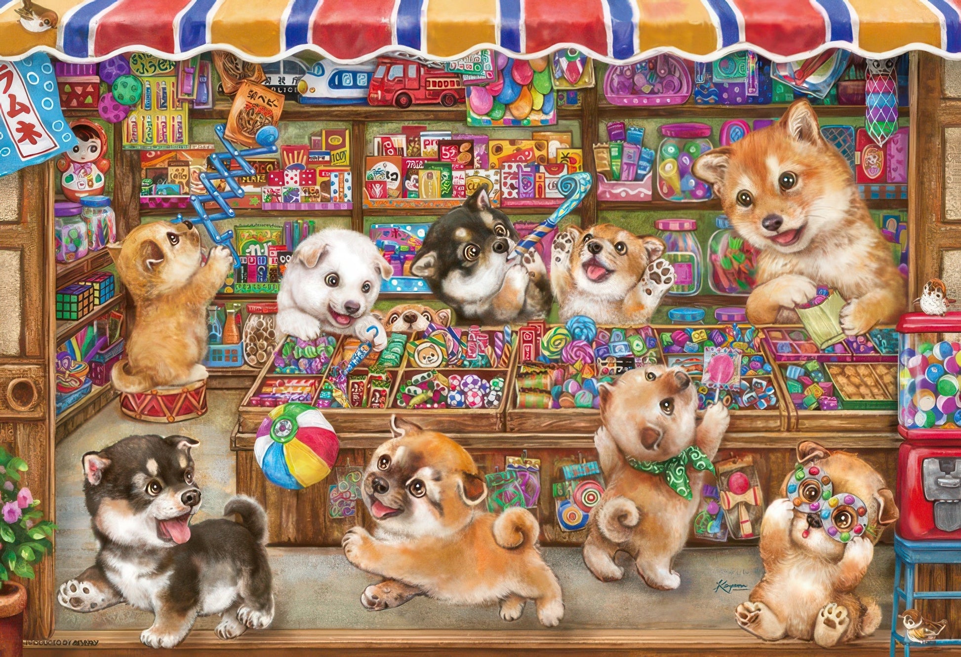 beverly-33-206-animal-shiba-s-candy-store-300-pieces-jigsaw-puzzle