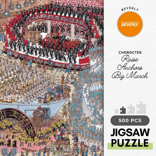 Beverly 500S-006　Where's Wally • Raise Anchors Big March　500 Pieces Jigsaw Puzzle